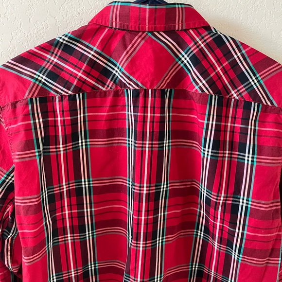 J.Crew Women’s Garcon Classic Shirt Tartan Plaid 100% Organic Cotton Size 4 - Picture 10 of 12